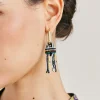 Donne Momonì Bijoux-Orecchini Zimmari Con Perline - Verde Multicolor