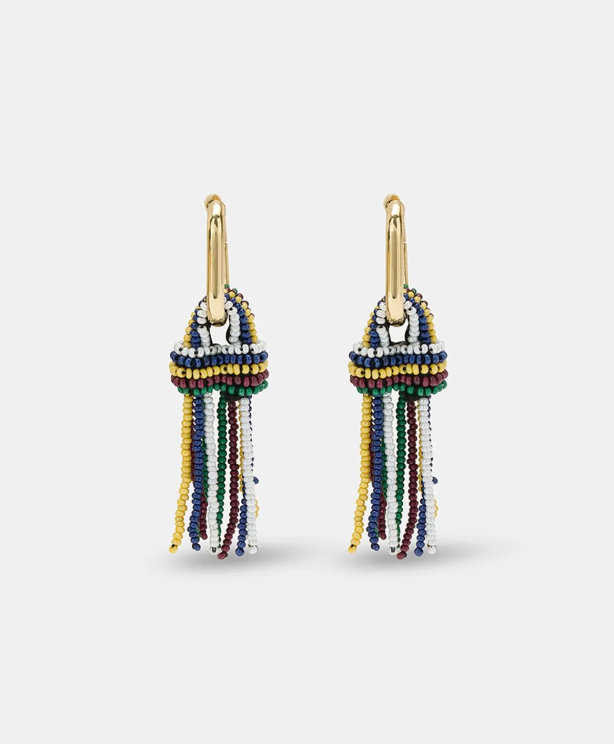 Donne Momonì Bijoux-Orecchini Zimmari Con Perline - Verde Multicolor