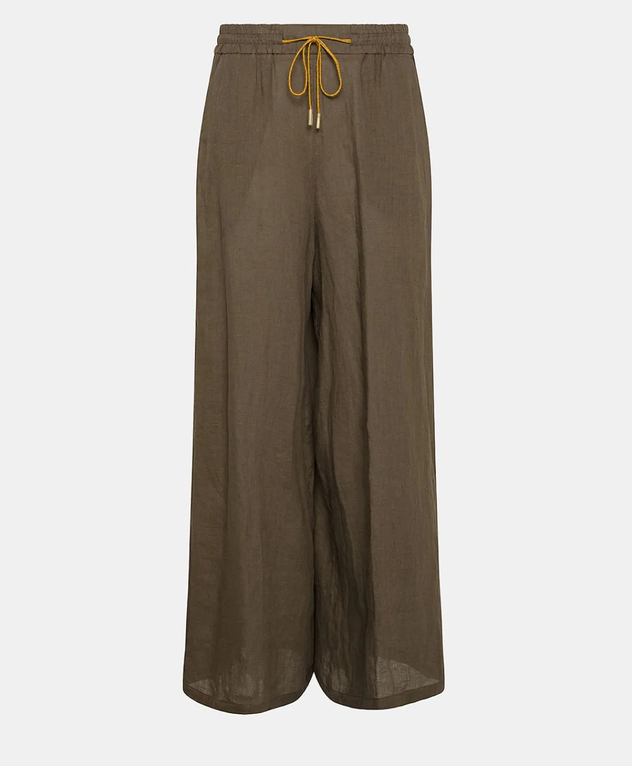 Donne Momonì Pantaloni E Shorts-Pantaloni Aliterru In Lino - Army