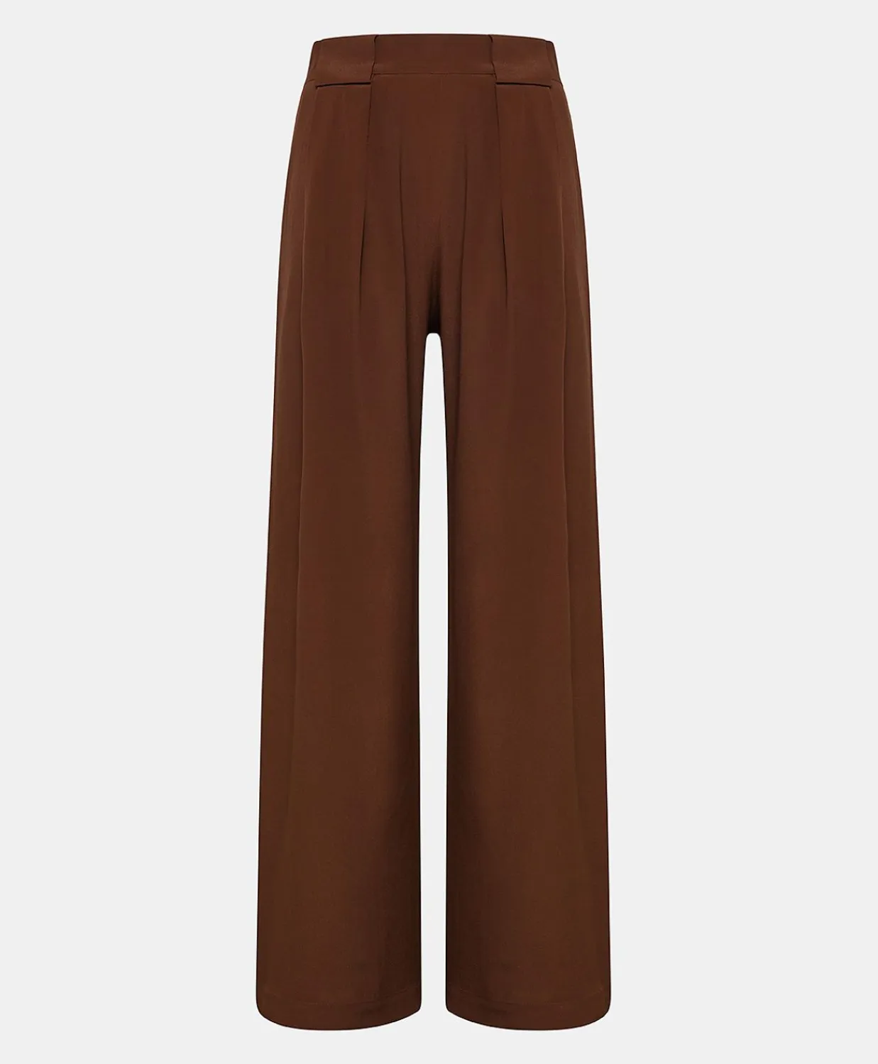 Donne Momonì Pantaloni E Shorts-Pantaloni Aspen In Acetato Seta - Cioccolato