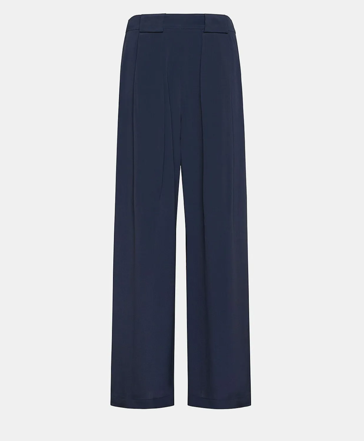 Donne Momonì Pantaloni E Shorts-Pantaloni Aspen In Acetato Seta - Blu Notte