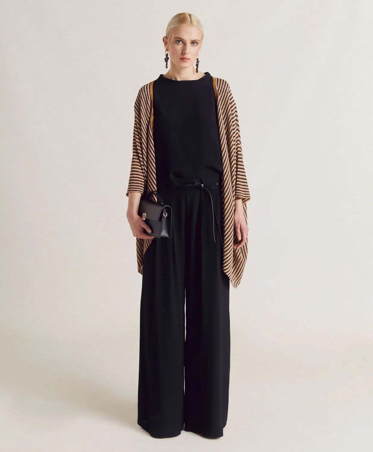 Donne Momonì Pantaloni E Shorts-Pantaloni Aspen In Acetato Seta - Nero