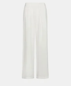 Donne Momonì Pantaloni E Shorts-Pantaloni Aspen In Lino Unito - Bianco Ottico