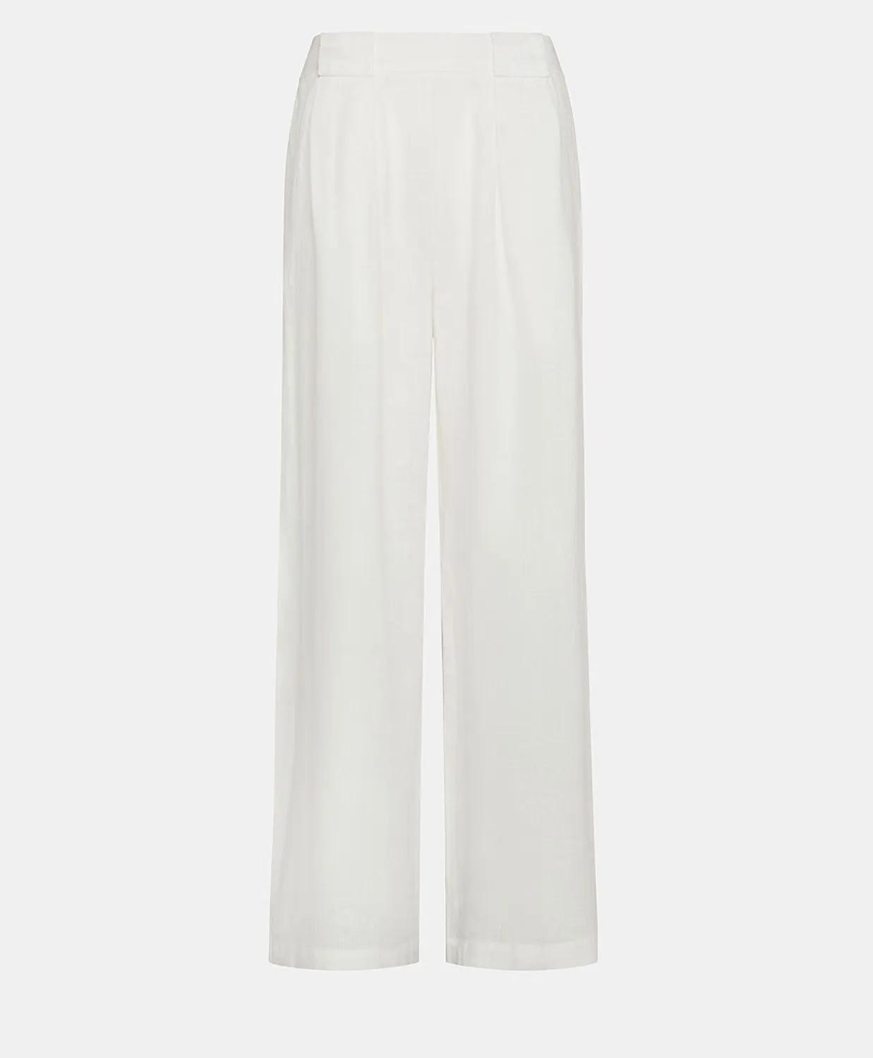 Donne Momonì Pantaloni E Shorts-Pantaloni Aspen In Lino Unito - Bianco Ottico