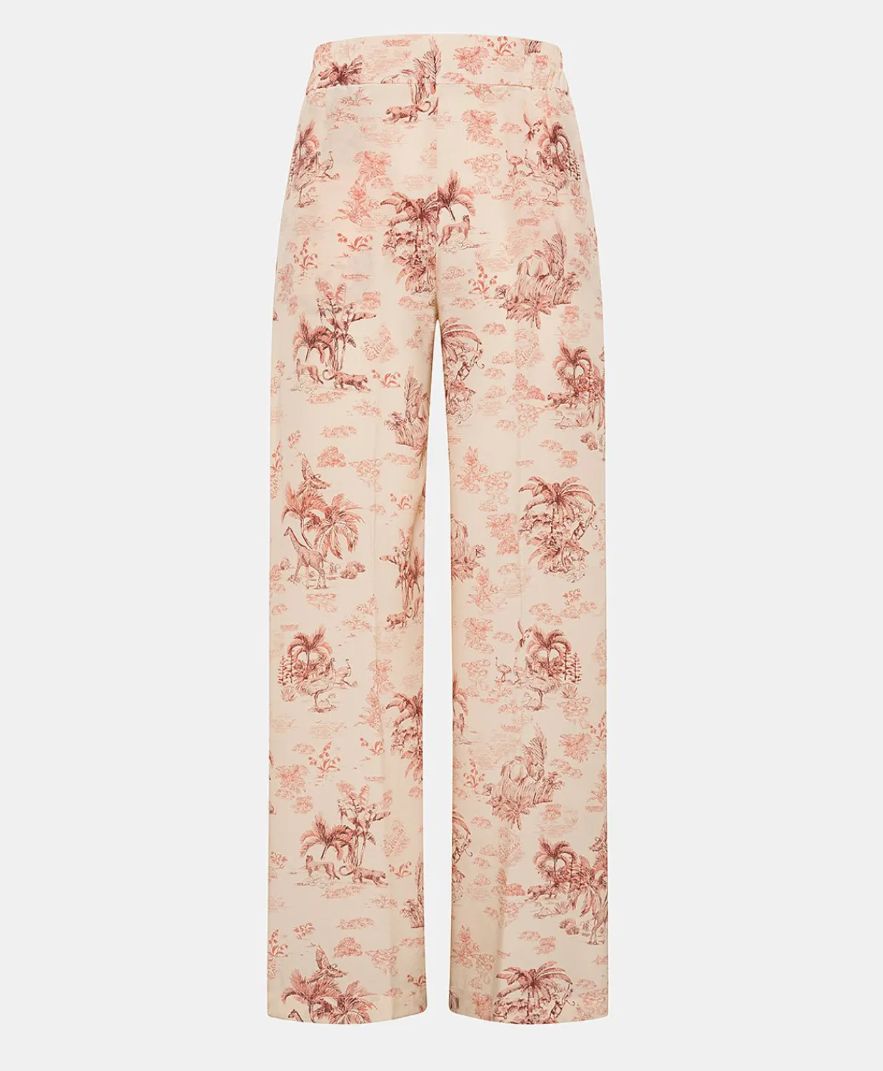 Donne Momonì Pantaloni E Shorts-Pantaloni Baccarat In Crepe De Chine - Rosato/Amarena