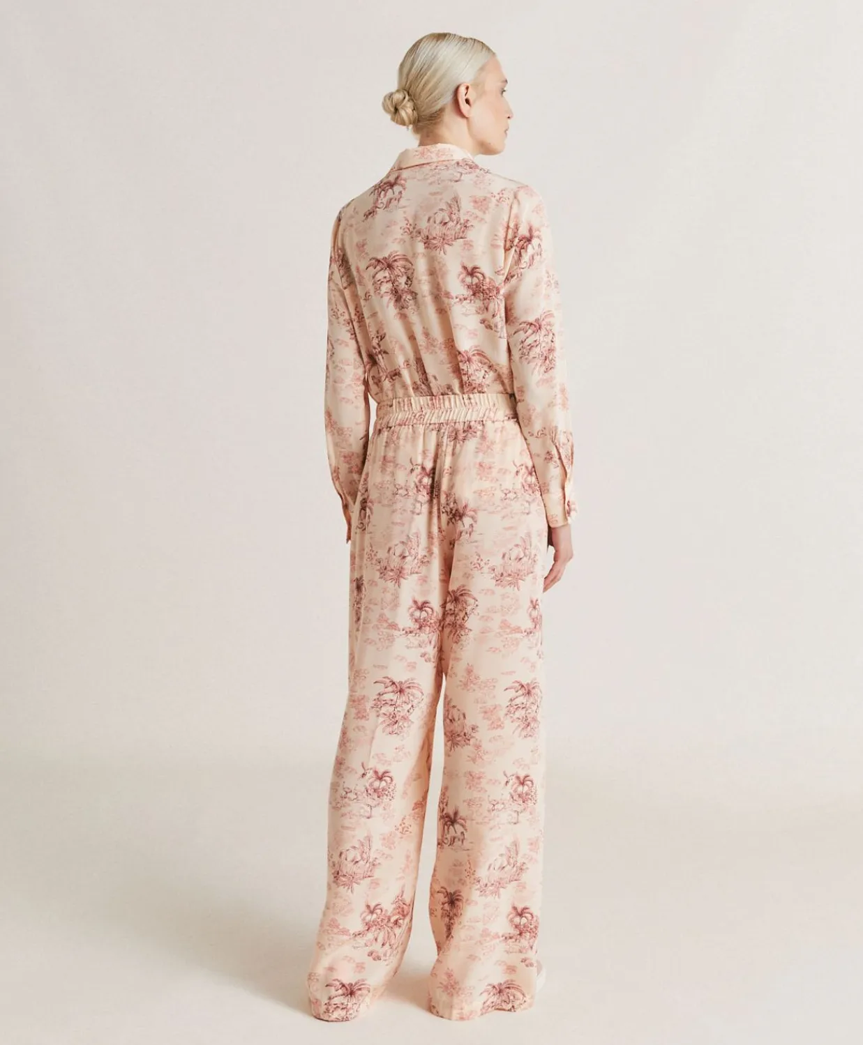 Donne Momonì Pantaloni E Shorts-Pantaloni Baccarat In Crepe De Chine - Rosato/Amarena