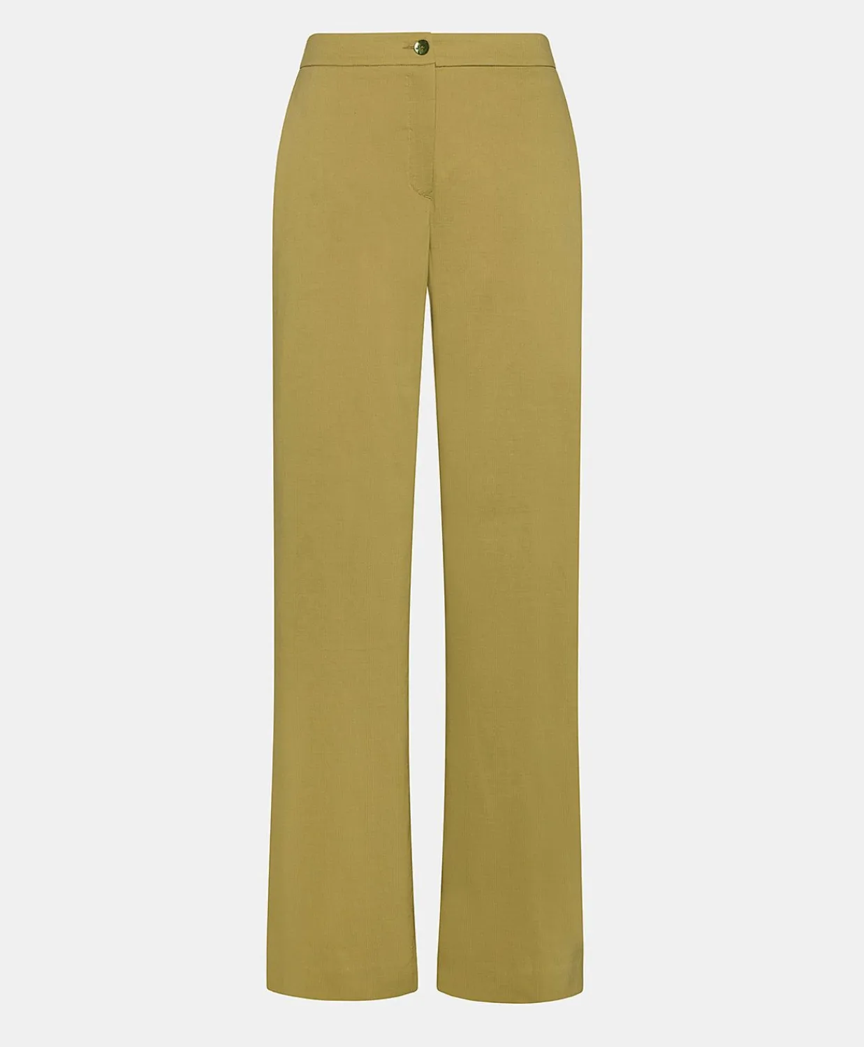 Donne Momonì Pantaloni E Shorts-Pantaloni Candeo In Lino Cotone - Avocado