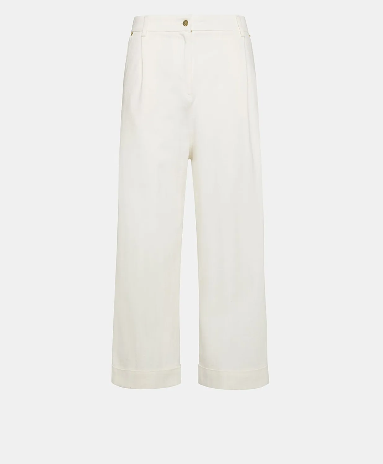 Donne Momonì Pantaloni E Shorts-Pantaloni Grecale In Denim - Panna