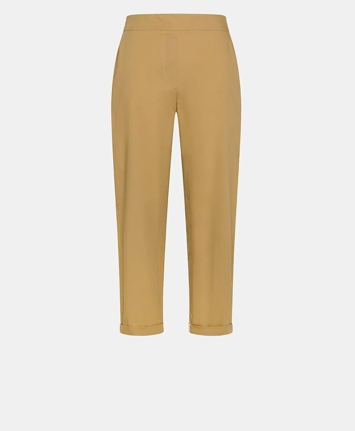 Donne Momonì Pantaloni E Shorts-Pantaloni Idaho In Popeline - Sabbia
