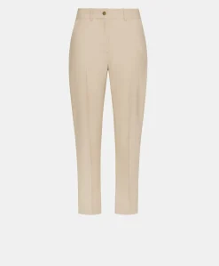Donne Momonì Pantaloni E Shorts-Pantaloni Joy In Denim Leggero - Crema