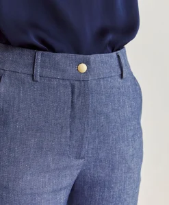 Donne Momonì Pantaloni E Shorts-Pantaloni Joy In Denim Leggero - Blu Jeans