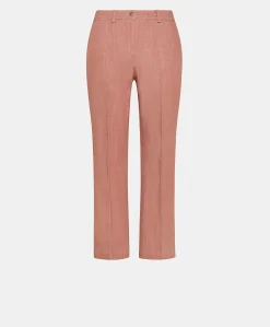 Donne Momonì Pantaloni E Shorts-Pantaloni Lora In Denim - Rosa Antico