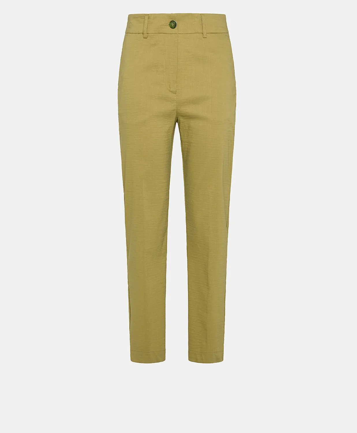 Donne Momonì Pantaloni E Shorts-Pantaloni Lyon In Lino Cotone - Avocado