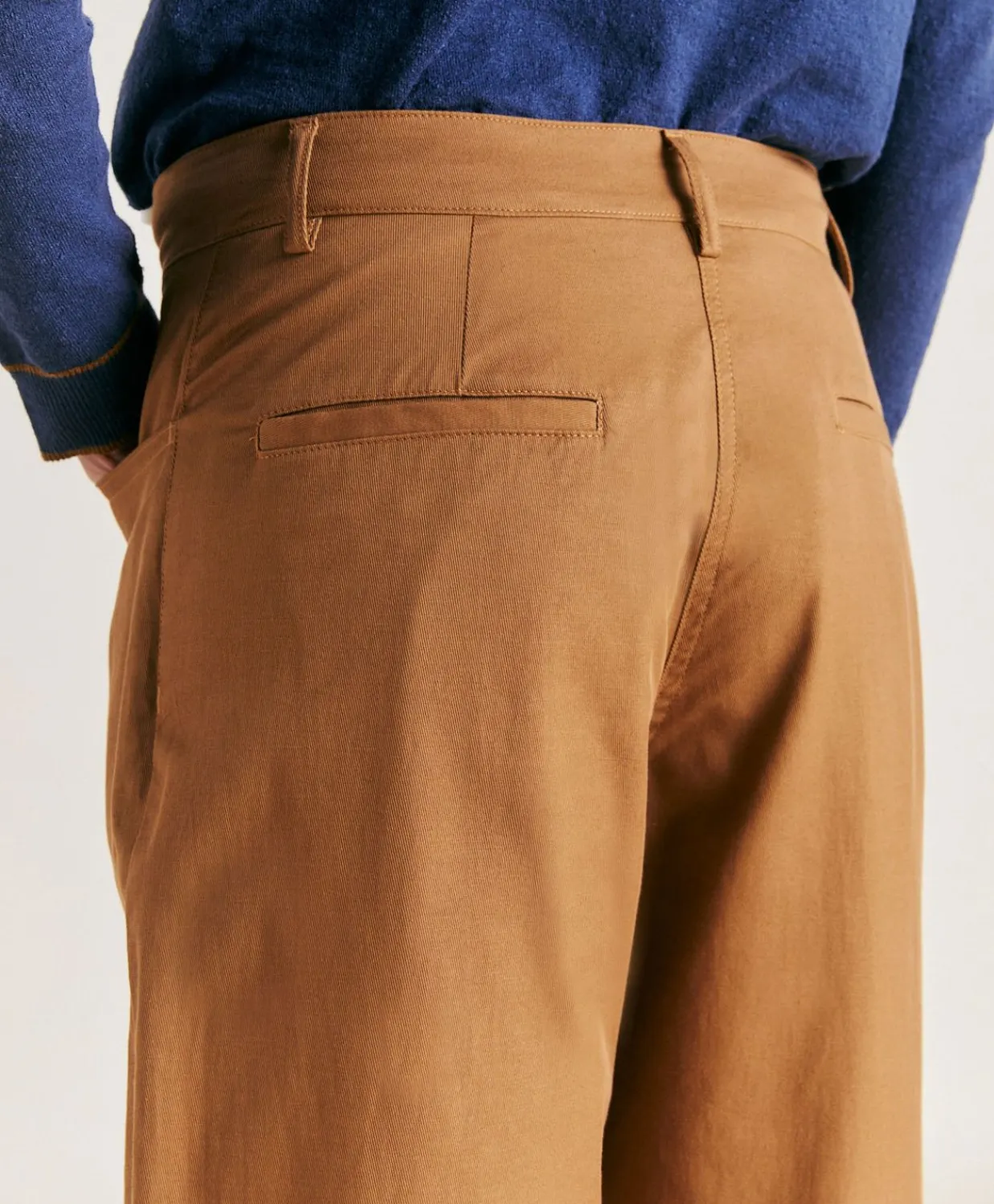 Donne Momonì Pantaloni E Shorts-Pantaloni Olivina In Gabardina - Caramello