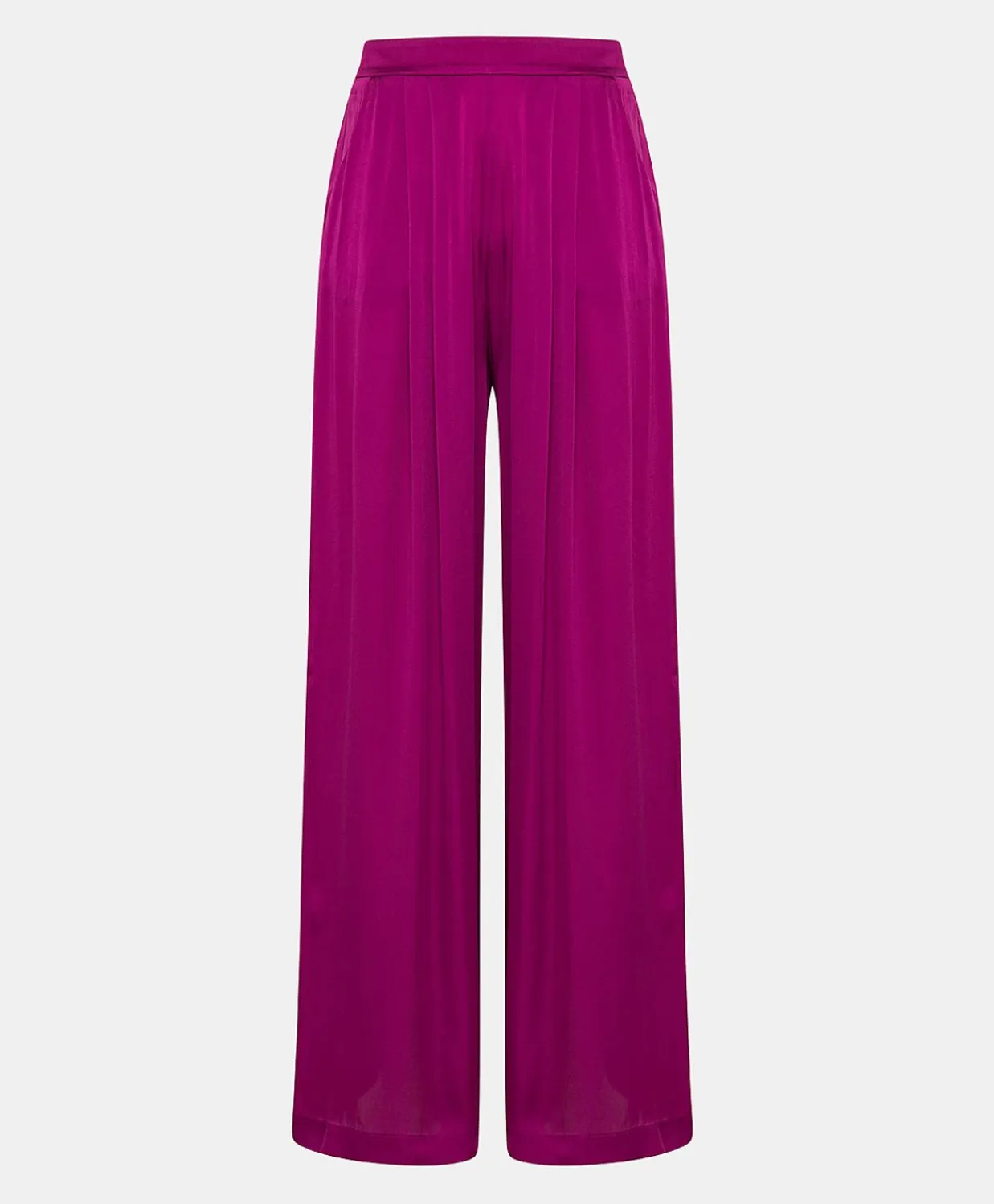Donne Momonì Pantaloni E Shorts-Pantaloni Patrice Bis In Seta Unita - Ciclamino