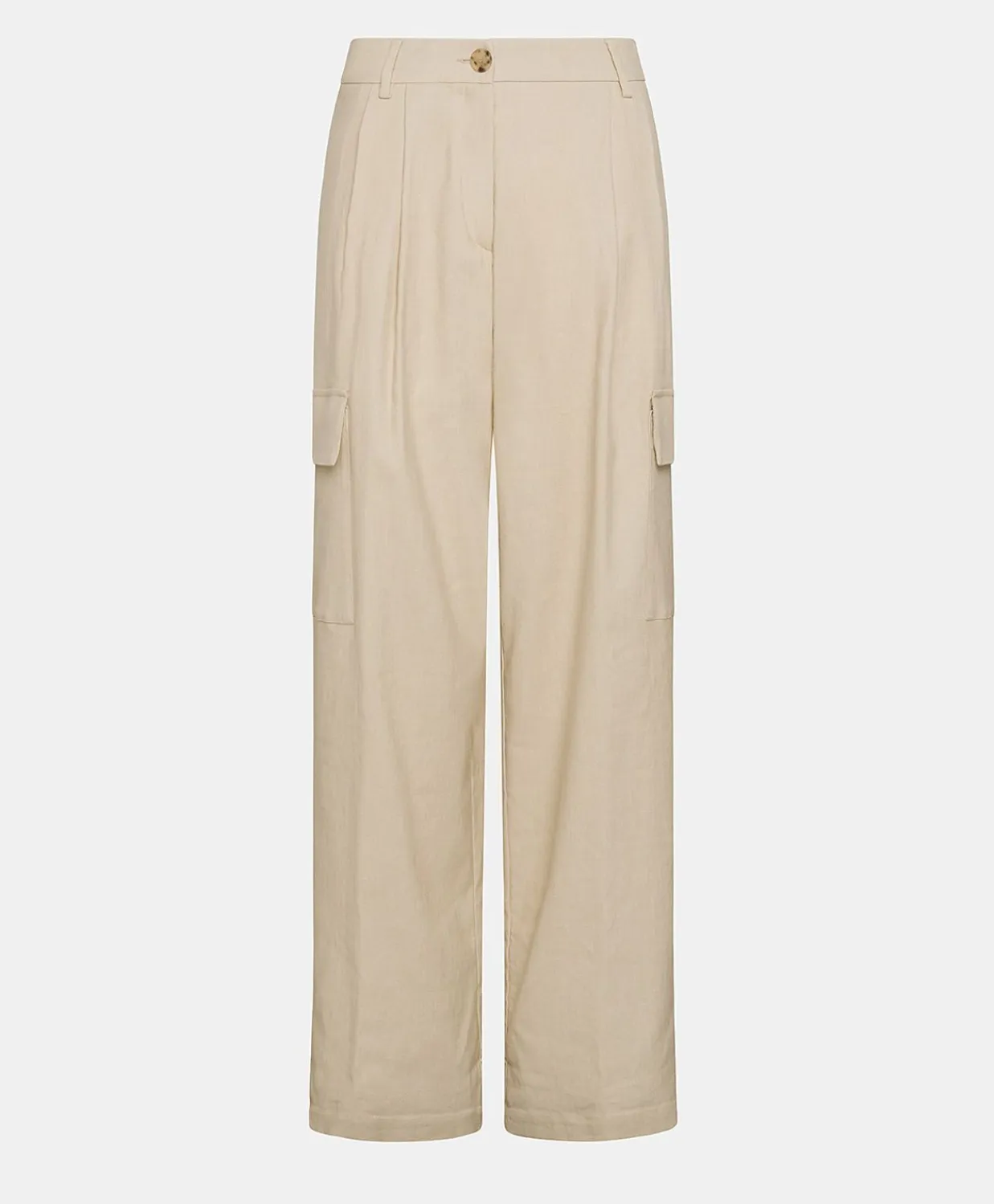 Donne Momonì Pantaloni E Shorts-Pantaloni Pedro In Denim Leggero - Crema