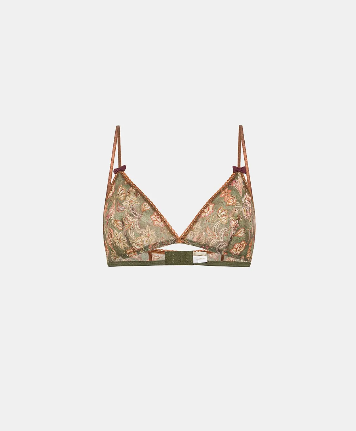 Donne Momonì Reggiseni-Reggiseno Amethist In Nylon Stampato - Army Multicolor