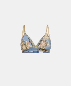 Donne Momonì Reggiseni-Reggiseno Tutu In Nylon Stampato - Ceruleo Multicolor