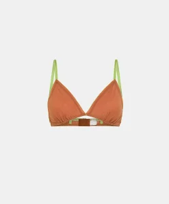 Donne Momonì Reggiseni-Reggiseno Vipera Con Voile Di Cotone - Coccio