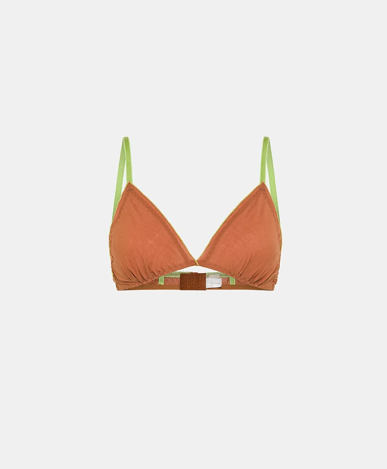 Donne Momonì Reggiseni-Reggiseno Vipera Con Voile Di Cotone - Coccio