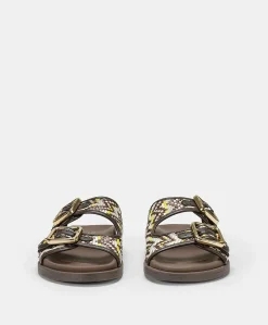 Donne Momonì Scarpe-Sandali Chamorro Con Intreccio - Marrone / Multicolor