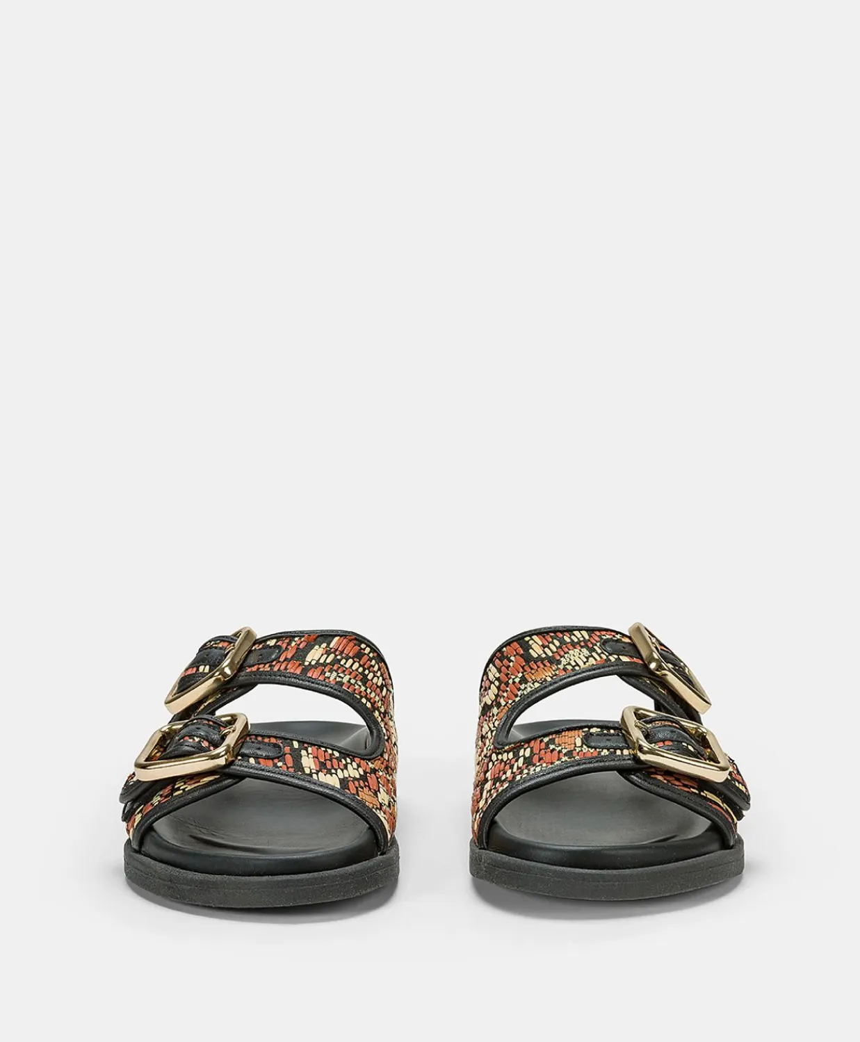 Donne Momonì Scarpe-Sandali Chamorro Con Intreccio - Nero Multicolor