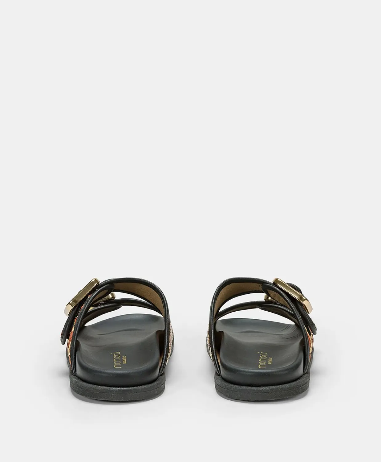 Donne Momonì Scarpe-Sandali Chamorro Con Intreccio - Nero Multicolor