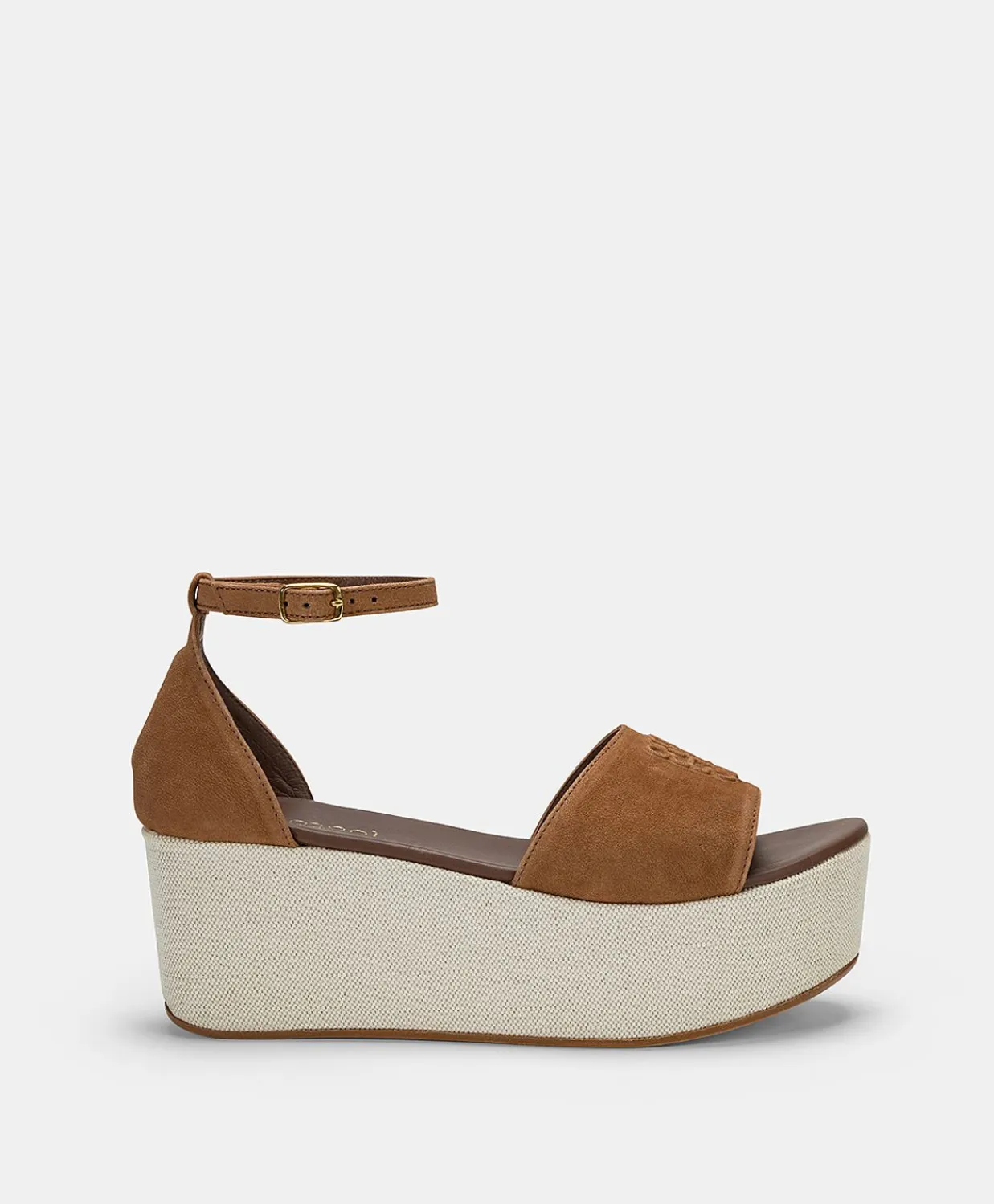 Donne Momonì Scarpe-Sandali Soraya In Pelle E Canvas - Cuoio