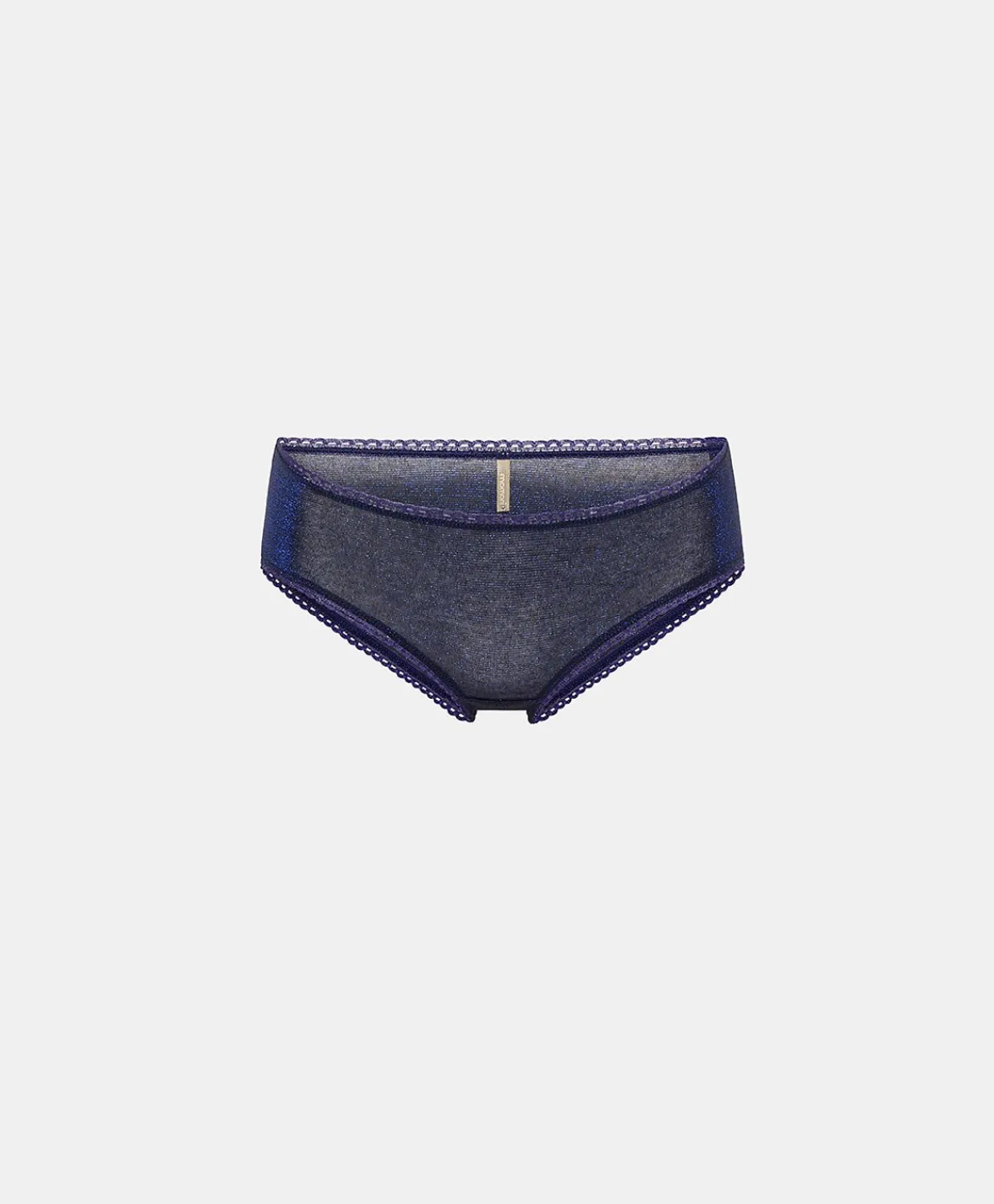 Donne Momonì Slip-Slip Amaca In Jersey Lurex - Bluette