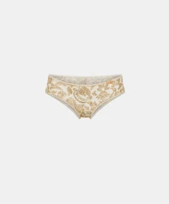 Donne Momonì Slip-Slip Amaca In Nylon Stampato - Panna / Multicolor