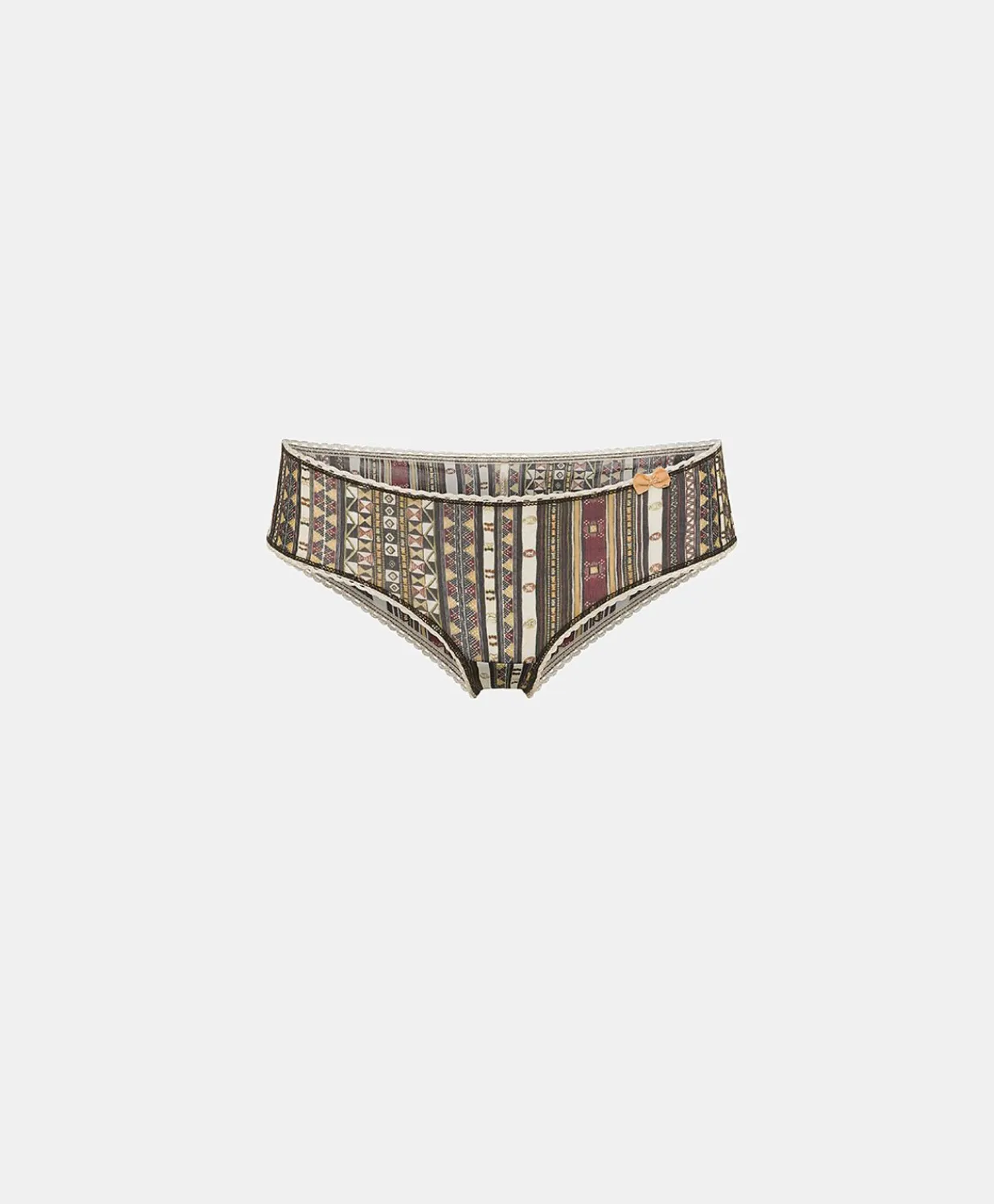 Donne Momonì Slip-Slip Amaca In Nylon Stampato - Nero Multicolor
