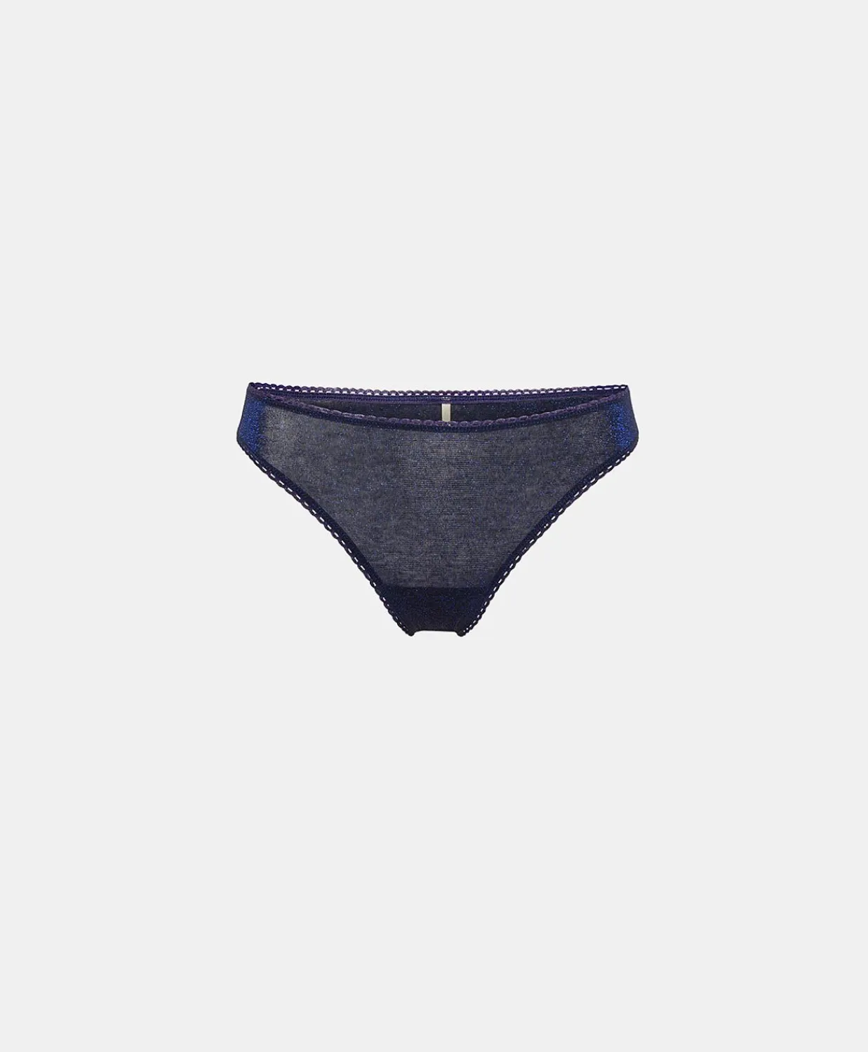 Donne Momonì Slip-Slip Arca In Jersey Lurex - Bluette