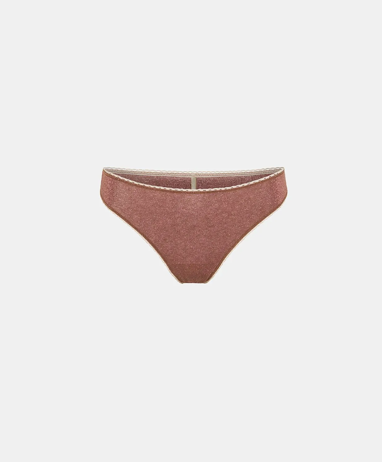 Donne Momonì Slip-Slip Arca In Jersey Lurex - Terracotta