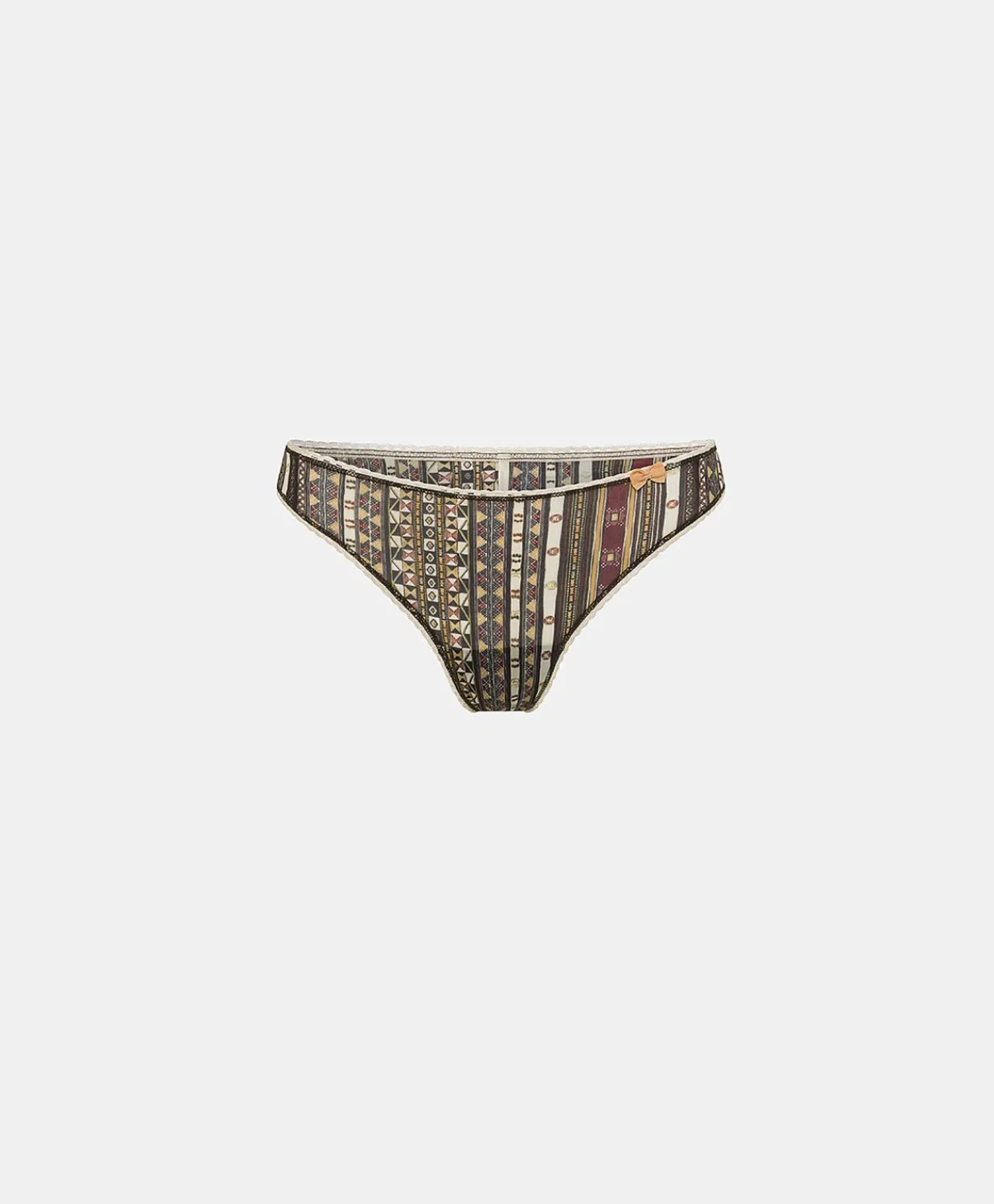 Donne Momonì Slip-Slip Arca In Nylon Stampato - Nero Multicolor