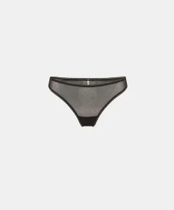 Donne Momonì Slip-Slip Arca In Tulle - Nero