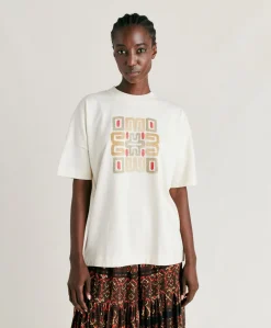 Donne Momonì T-Shirts E Top-Thirt Himba In Jersey - Naturale