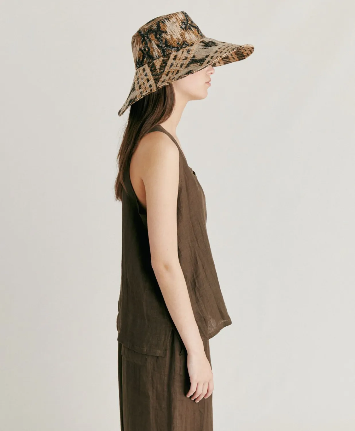 Donne Momonì T-Shirts E Top-Top Mola In Lino - Army