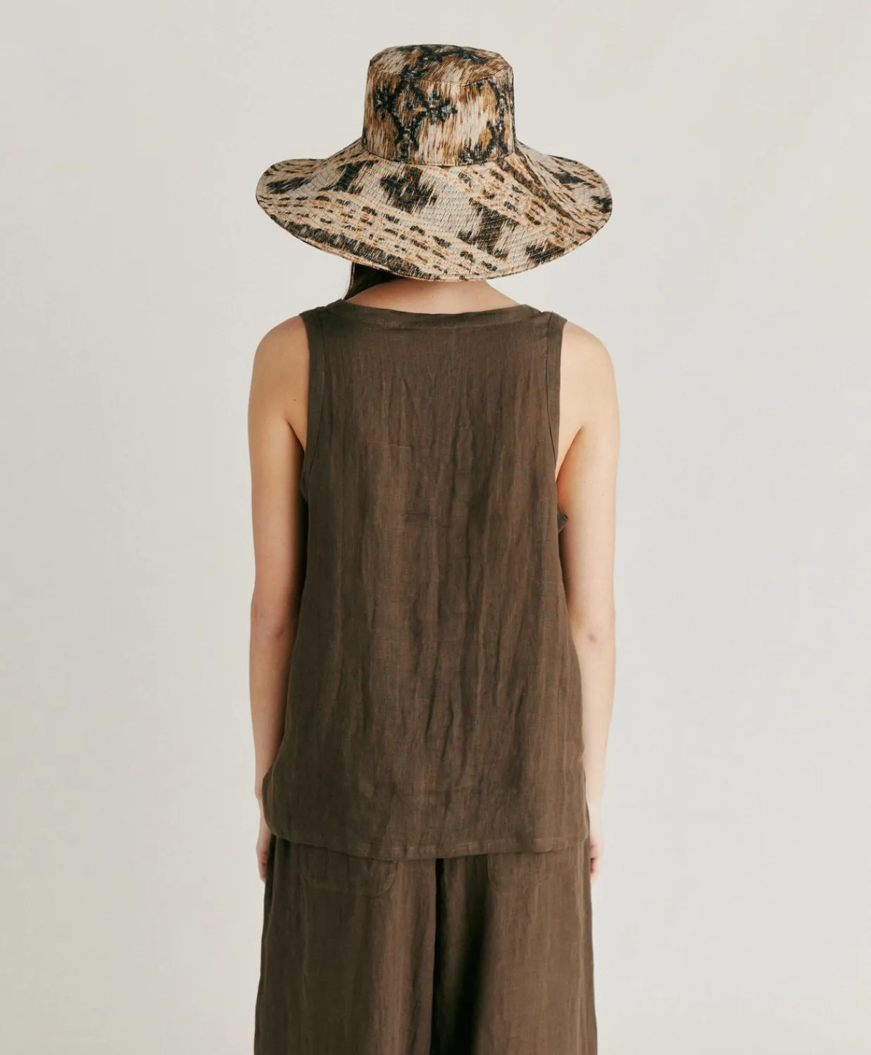 Donne Momonì T-Shirts E Top-Top Mola In Lino - Army