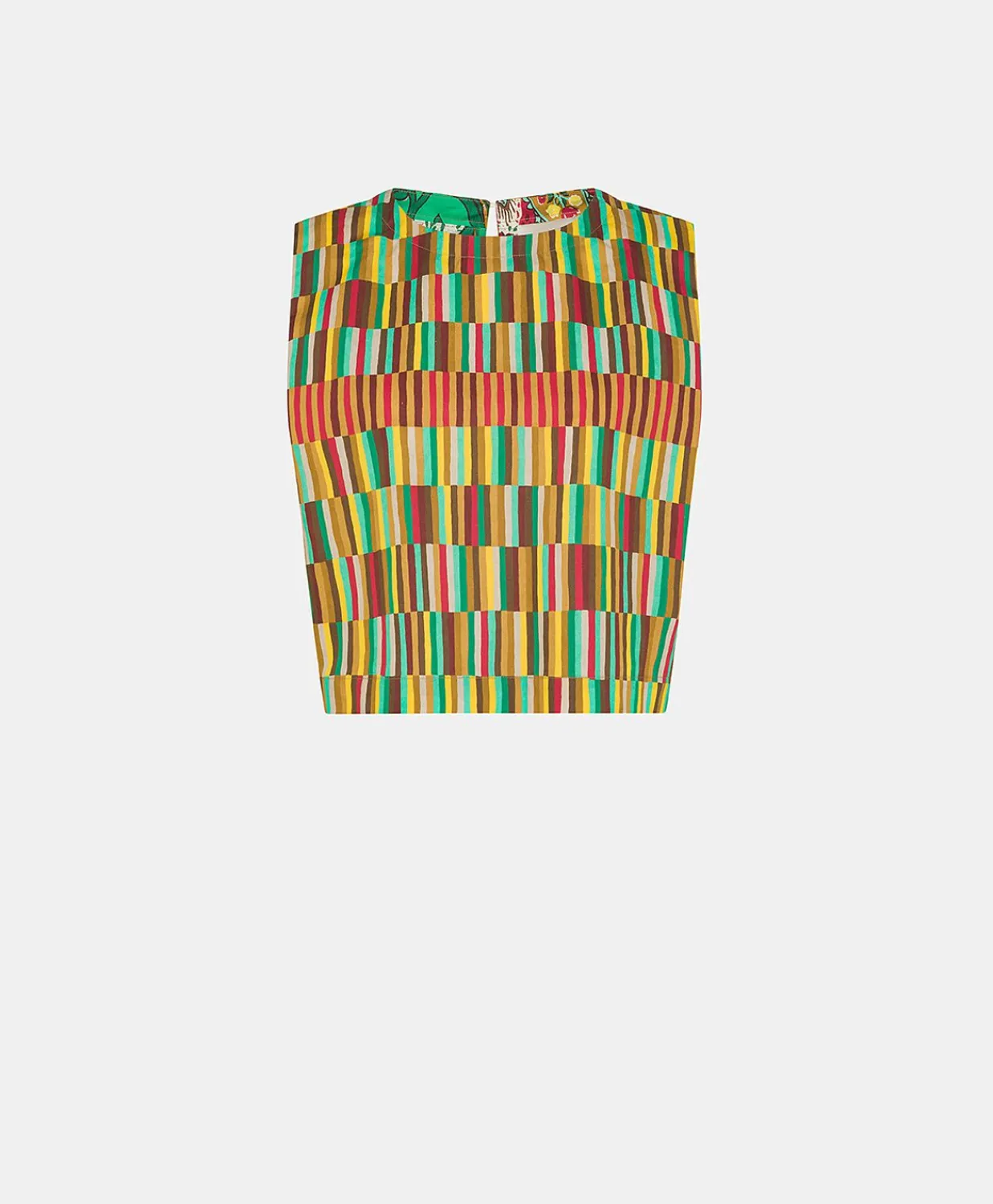 Donne Momonì T-Shirts E Top-Top Moon In Popeline - Multicolor Giallo