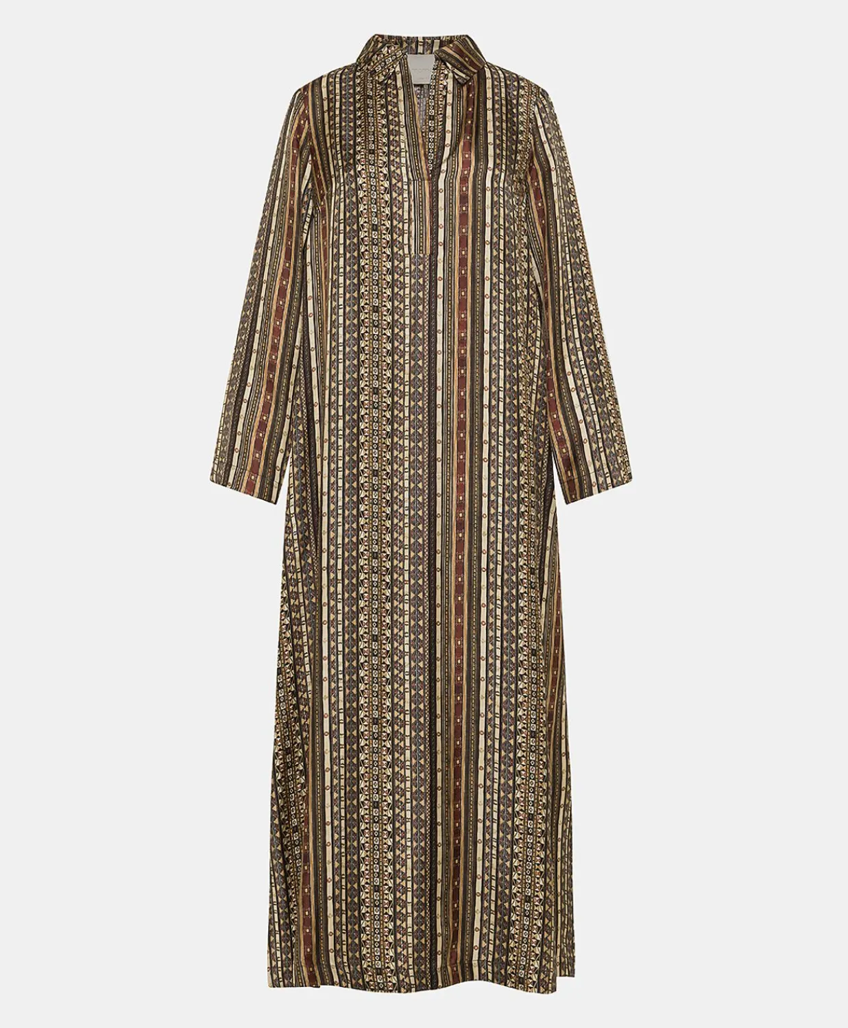 Donne Momonì Vestiti-Vestito Aligusta In Twill Di Seta - Nero Multicolor