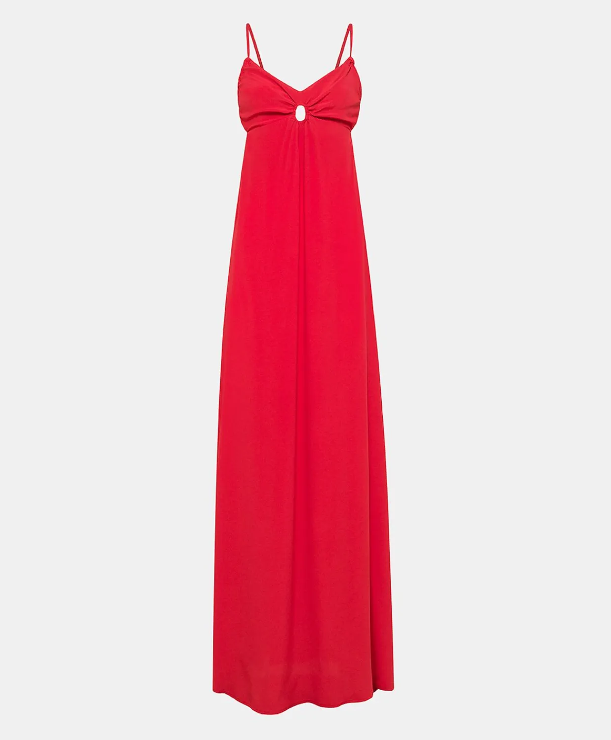 Donne Momonì Vestiti-Vestito Jolie In Acetato Seta - Azalea